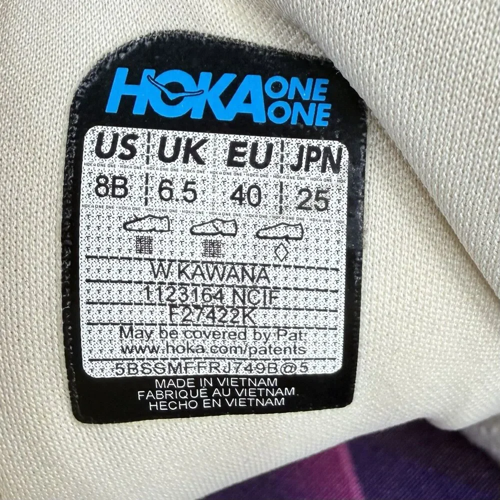 Hoka One One Kawana Women’s Sz 8 B Nimbus Cloud Ice White Running Shoes Sneakers